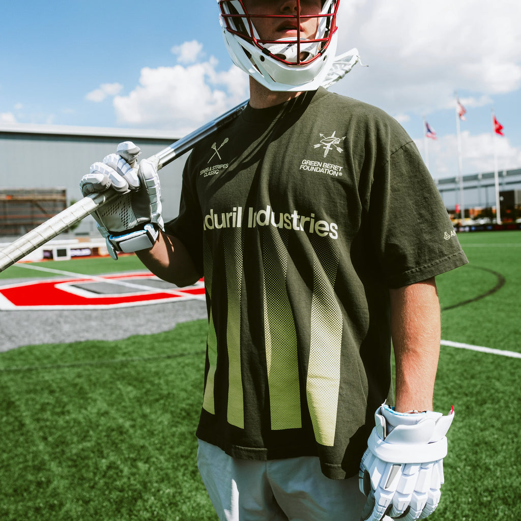 Anduril X Premier Lacrosse League Green Beret Foundation T-Shirt