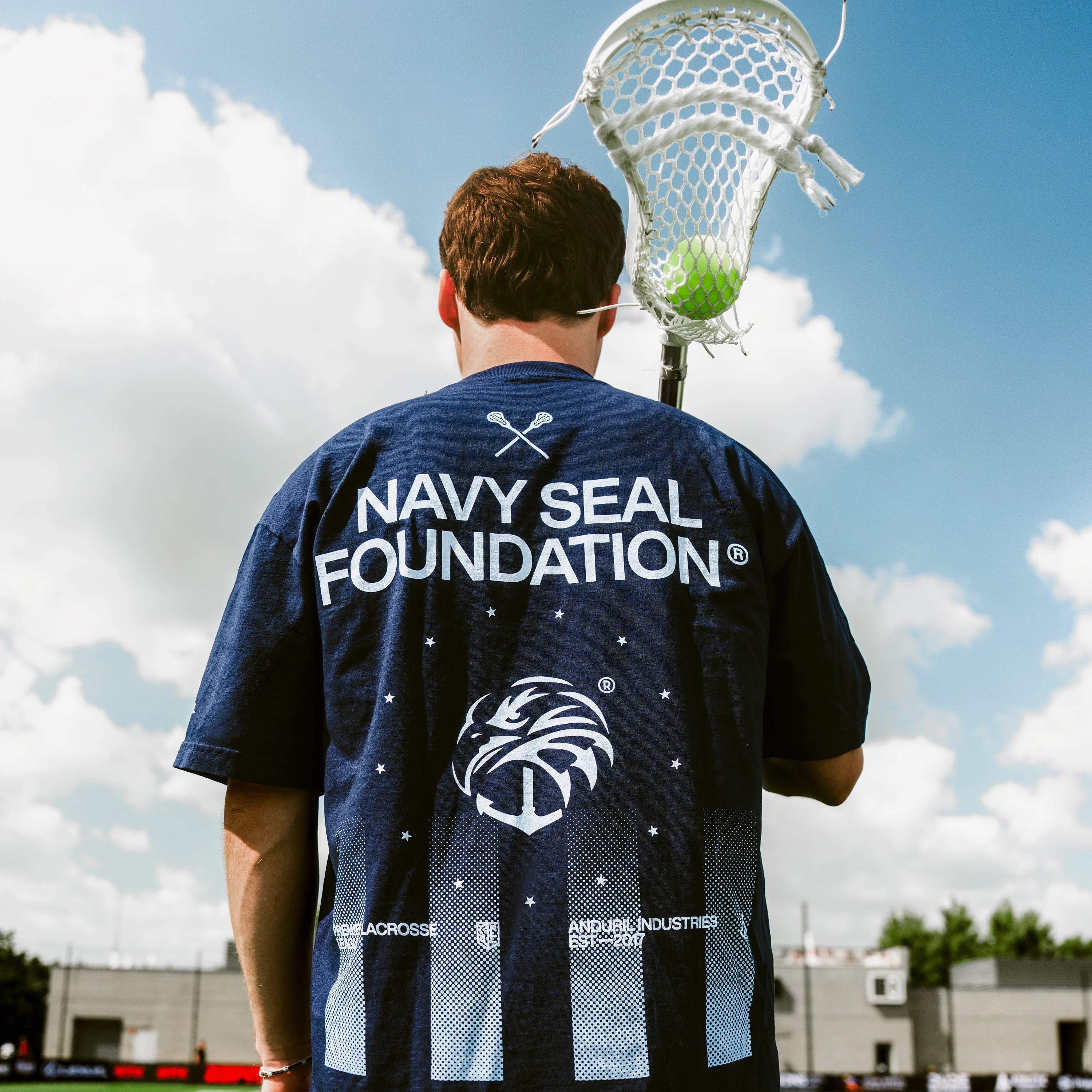 Anduril X Premier Lacrosse League Navy SEAL Foundation T-Shirt