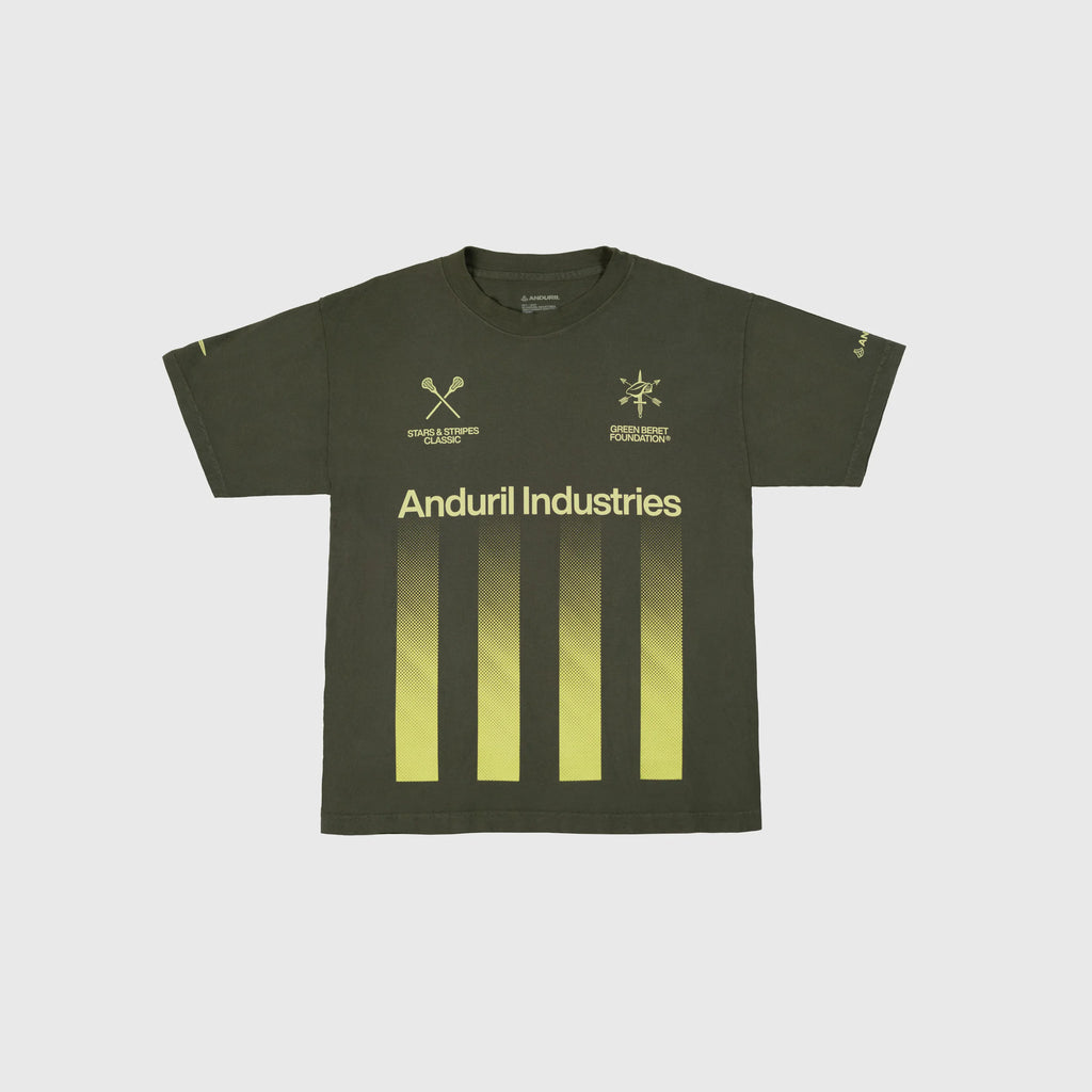 Anduril X Premier Lacrosse League Green Beret Foundation T-Shirt