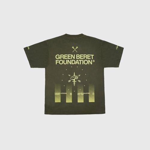 Anduril X Premier Lacrosse League Green Beret Foundation T-Shirt