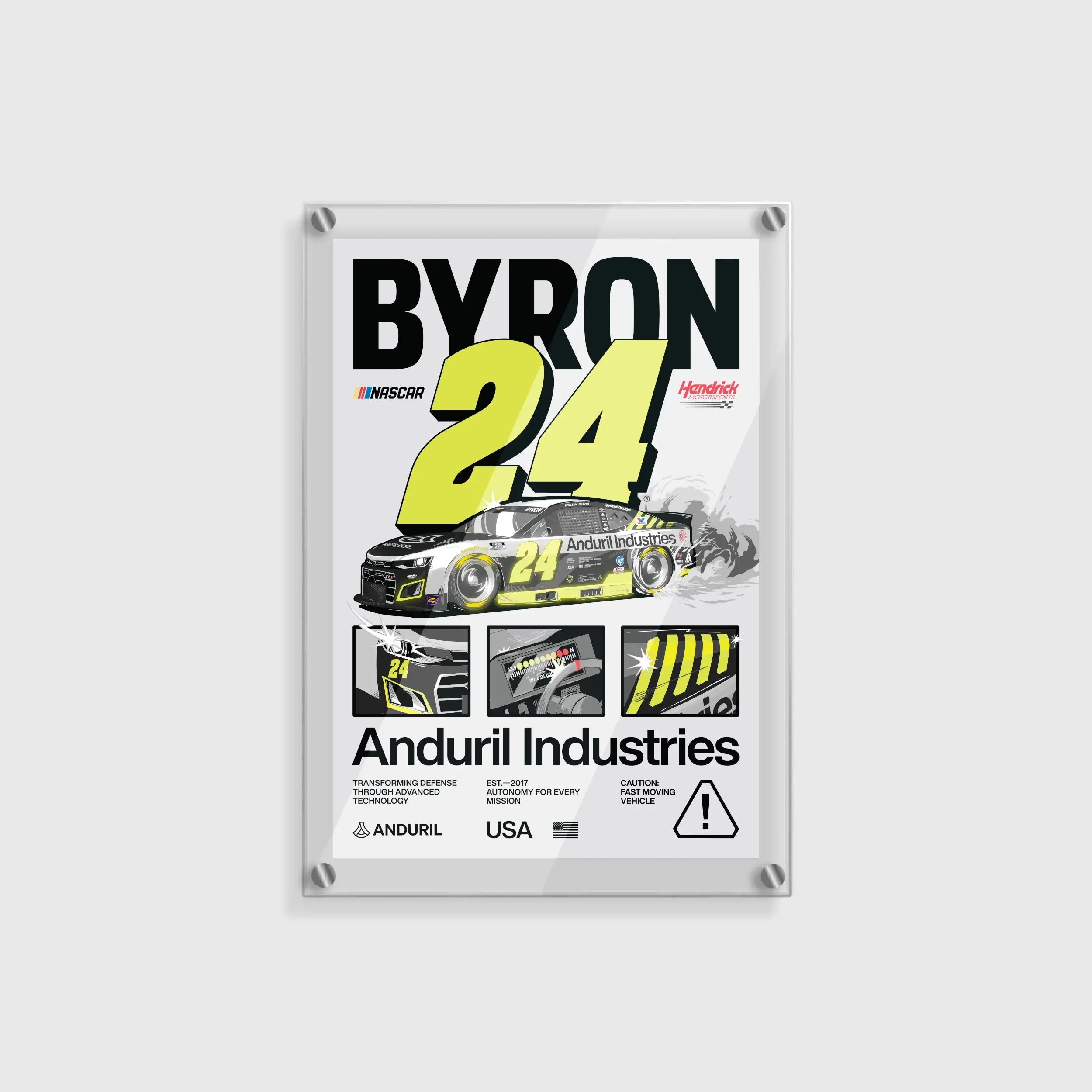 Anduril 250 #24 Cup Car Artwork Print