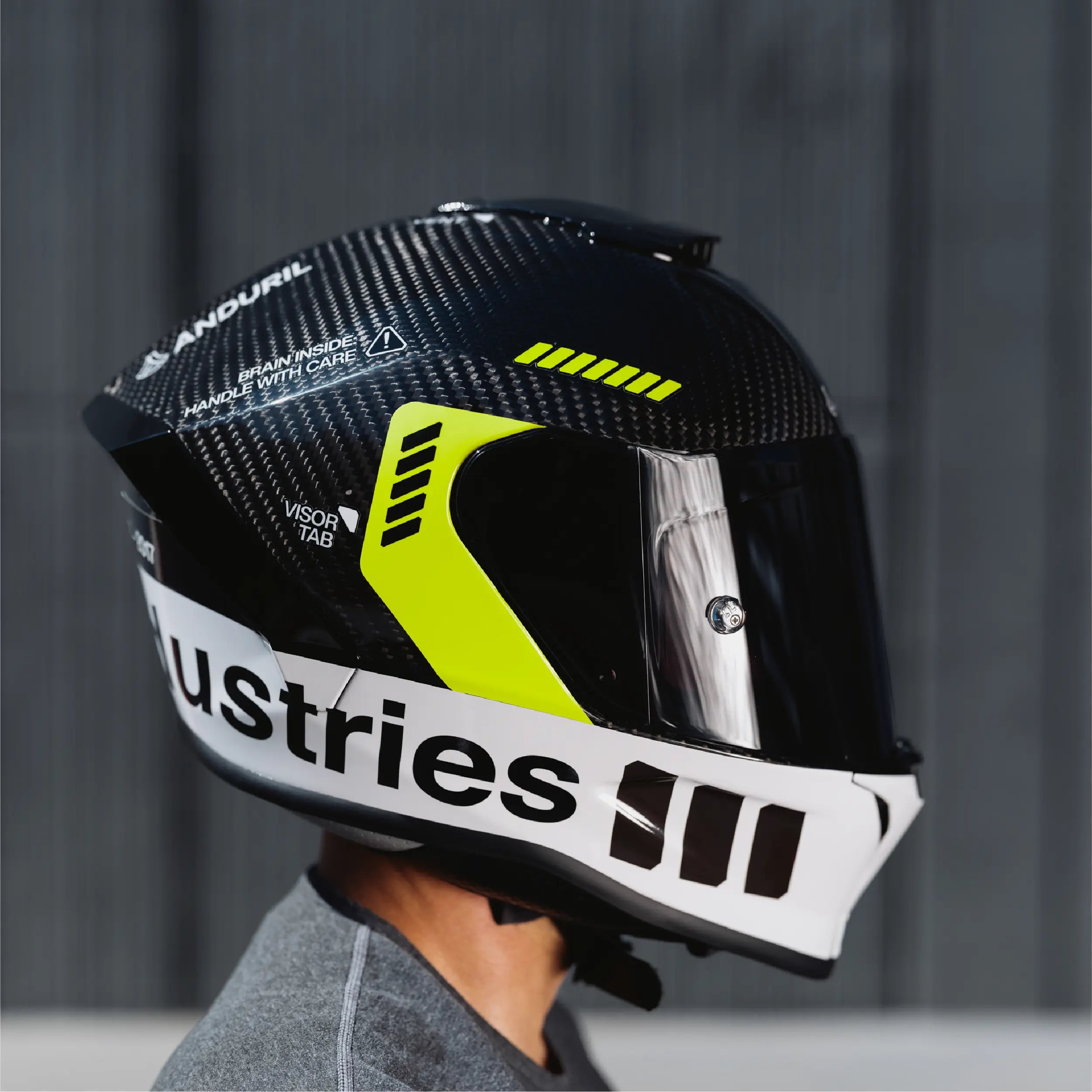 Anduril Industries Motorcycle Helmet