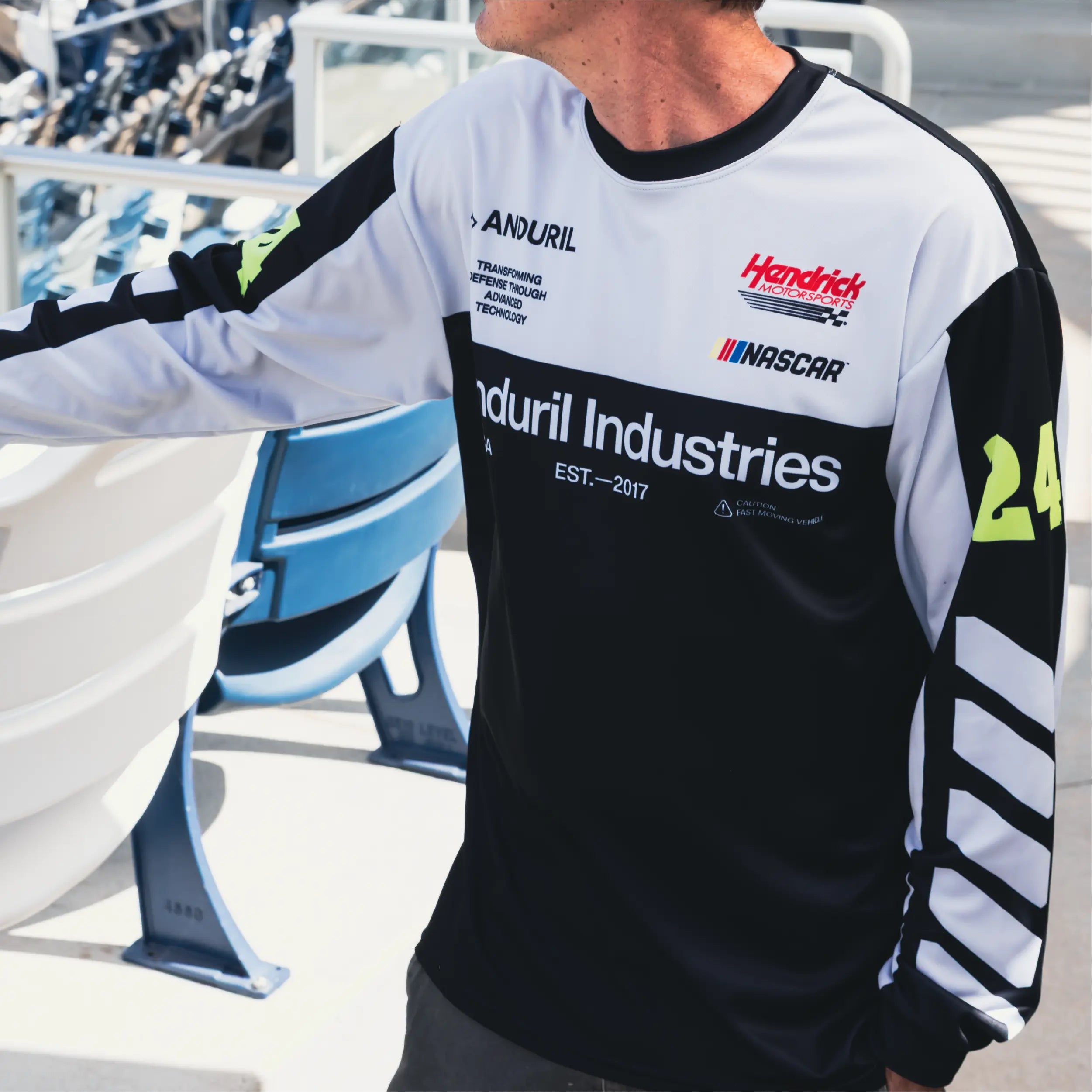 Anduril 250 William Byron #24 Long-Sleeve Jersey