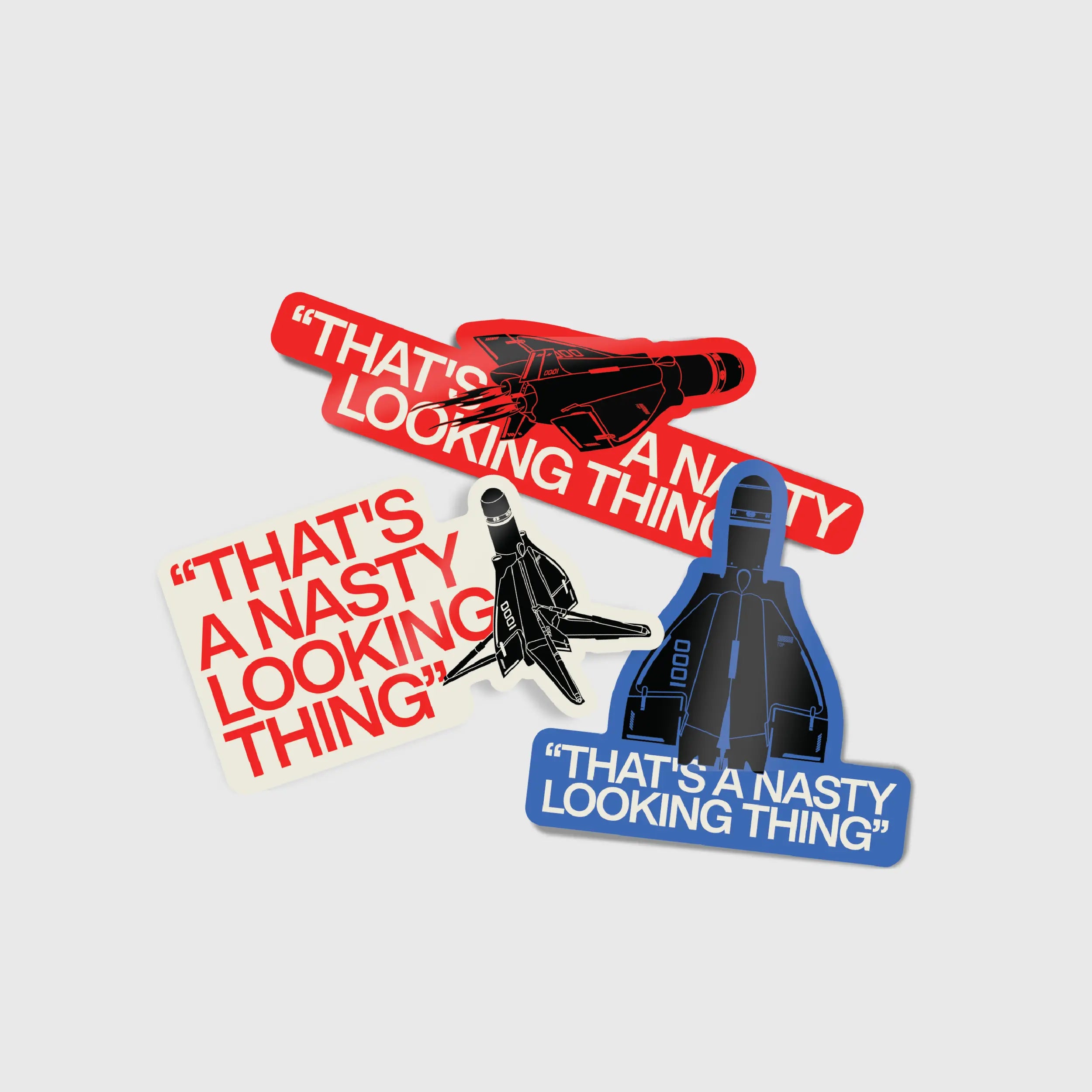 'Nasty Looking Things' 3-pack Decal Stickers